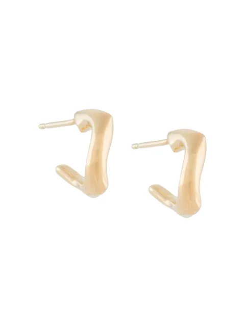 Wouters & Hendrix twisted hoop earrings Gold ESC017G