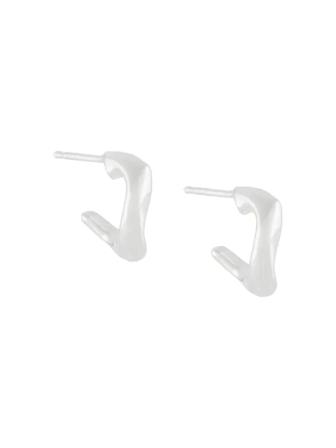 Wouters & Hendrix twisted hoop earrings Silver ESC017S