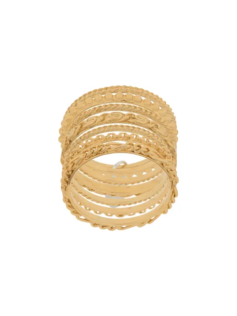 Wouters & Hendrix Sins And Senses drop-detail stack rings Gold RSC032G