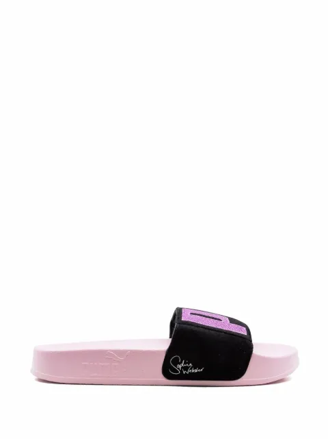 PUMA x Sophia Webster Leadcat suede slides Pink 36383701