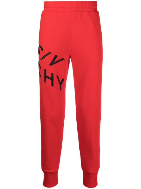 Givenchy embroidered-logo track pants Red BM50MV30AF