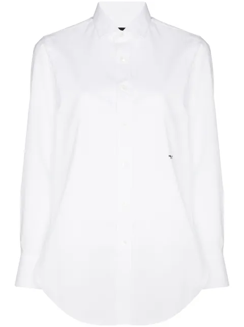 HommeGirls long-sleeve cotton shirt White HGSH001WHT