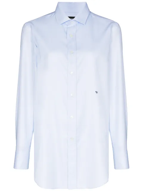 HommeGirls cotton button-up shirt Blue HGSH002BLU
