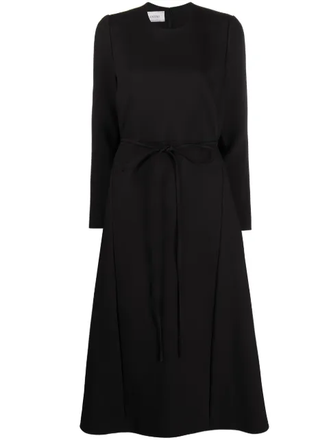 Valentino Garavani belted wool dress Black BVATL51CF