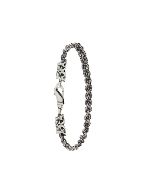 Emanuele Bicocchi sterling silver chain plait bracelet Silver RLCB3SILVERSILVER