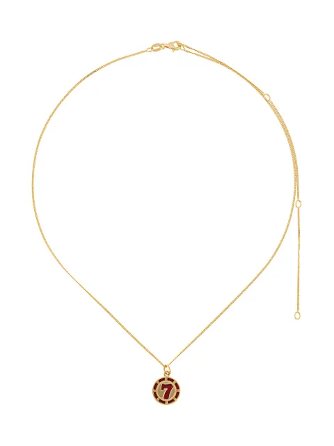 True Rocks Vegas 7 Poker Chip necklace Gold TRUEROCKSVEGAS7POKERCHIPNECKLACE