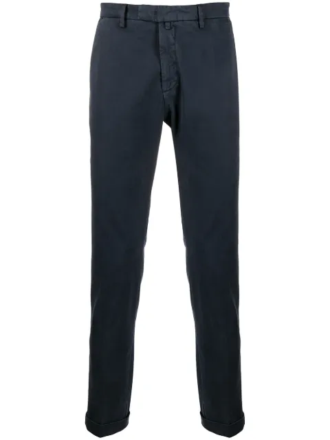 Briglia 1949 low-rise straight leg trousers Blue BG0342053