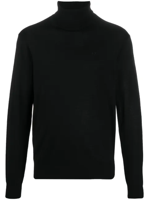 Armani Exchange turtleneck wool jumper Black 8NZM3CZM8AZ