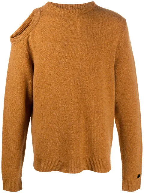 Aries cut-out knitted jumper Orange FRAR20032