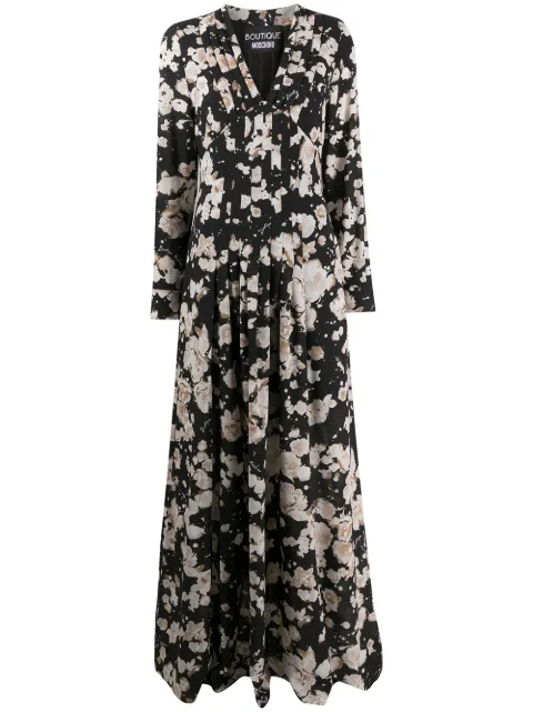 Moschino floral maxi dress Black J04545851