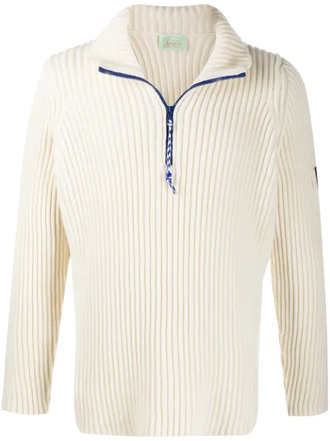 Aries ribbed knit jumper White FRAR20030