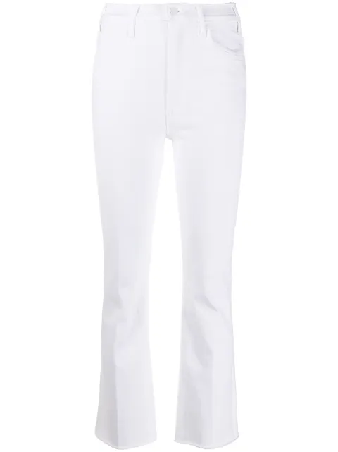 MOTHER The Hustler raw-cut jeans White 1117753
