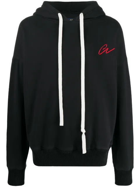 Paul & Shark slouchy logo embroidered hoodie Blue A20P1528