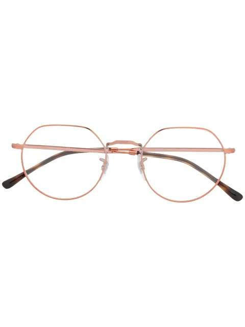 Ray-Ban geometric frame glasses Pink RB6465