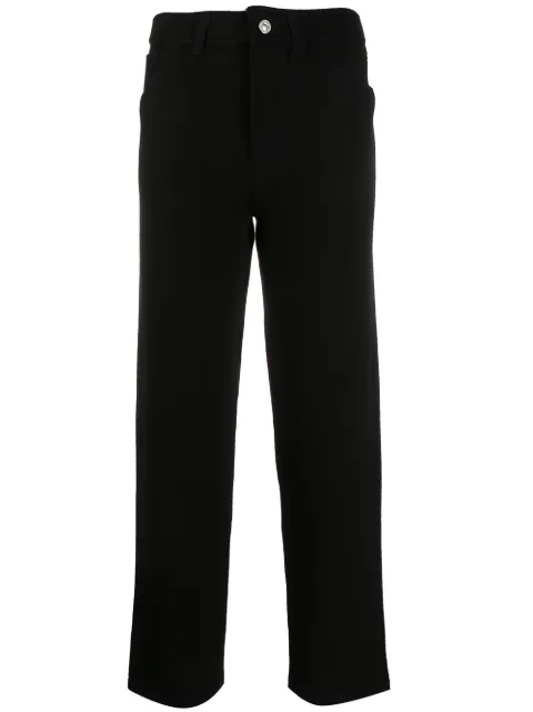 Barrie high-rise straight-leg trousers Black C85687