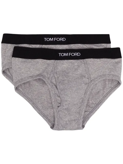 TOM FORD logo band brief two-set Grey T4XC11040