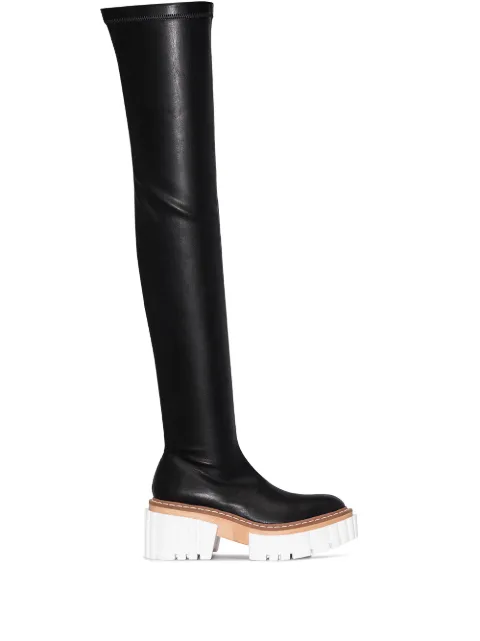 Stella McCartney Emilie 75mm thigh-high boots Black 800315W1CV0