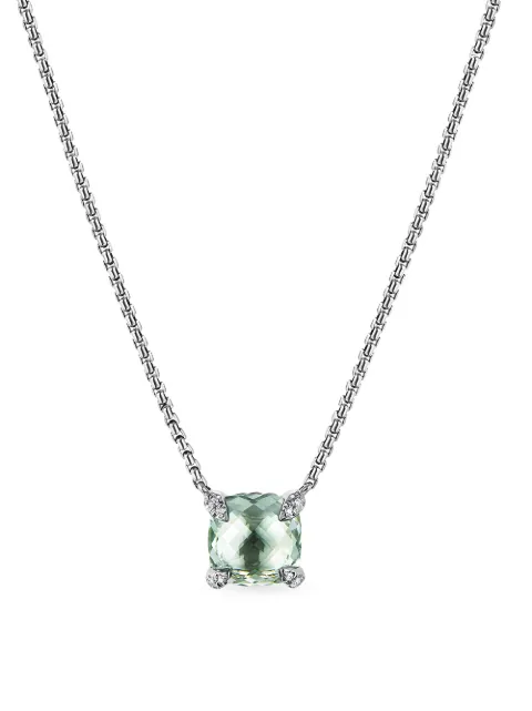 David Yurman Chatelaine diamond pendant necklace Green N16329DSSAPLDI