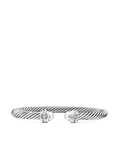 David Yurman sterling silver Classic Cable diamond bracelet (5mm) Silver B04182SSDPEDI
