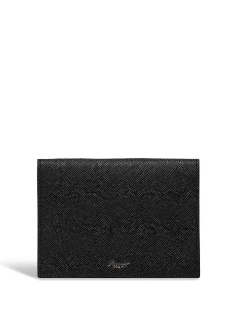 Pineider logo business card holder Black W19525056