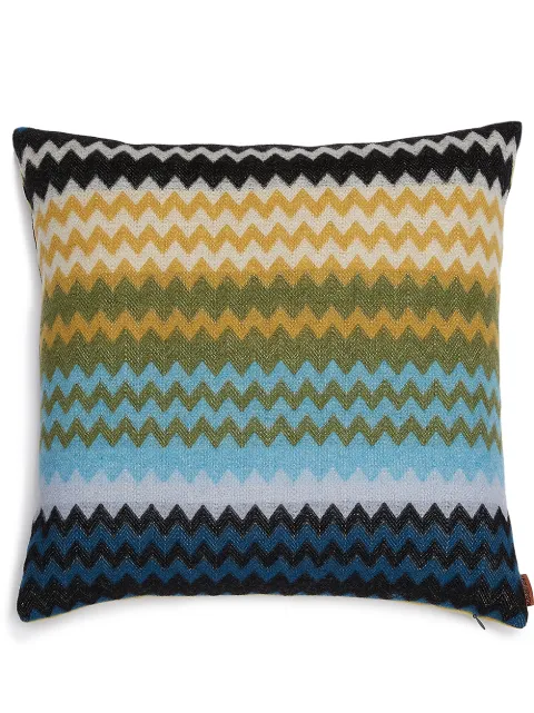 Missoni Home Humbert geometric-pattern cushion Blue 1H3CU40005