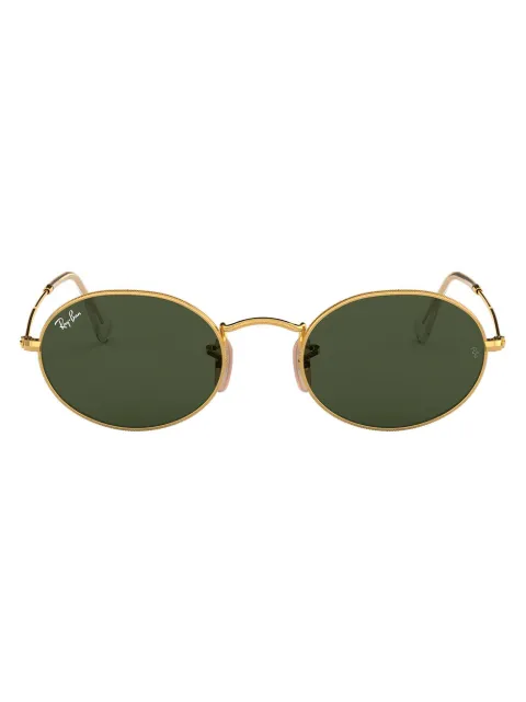 Ray-Ban oval metal sunglasses Gold RB3547001