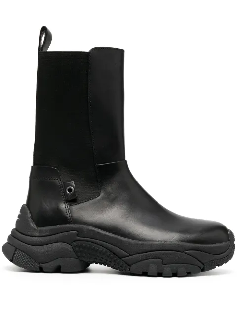 Ash Adapter leather boots Black ADAPTER01