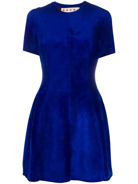 Marni cinched waist knitted dress Blue ABMD0083EQFV451