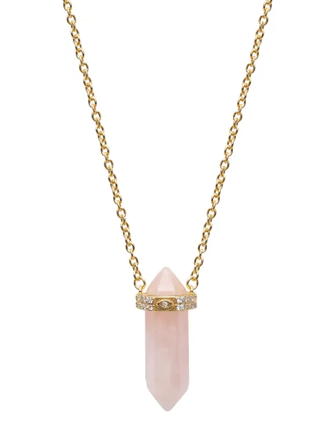 Nialaya Jewelry amethyst pendant chain necklace Pink WNECK111