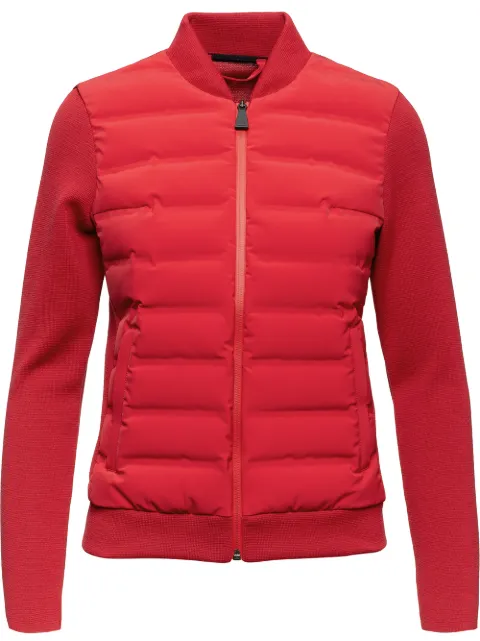 Aztech Mountain Dale of Aspen panelled knitted jacket Red AMW40021