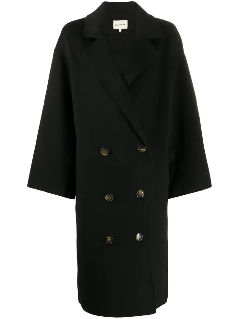 LouLou de Saison Borneo wool coat Black BORNEOLDS