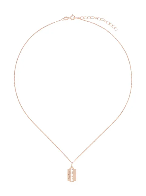 True Rocks mini razor pendant necklace Gold TRMINIRAZORPENDANTROSEGOLD