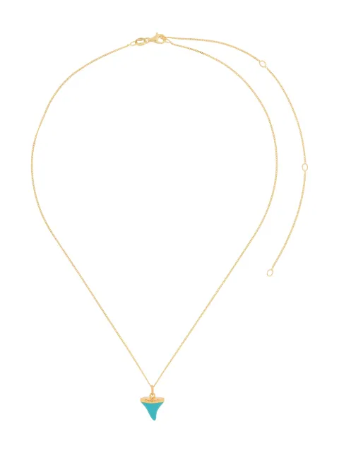 True Rocks Shark Tooth pendant necklace Gold TRSHARKTOOTHPENDANTTURQUOISEANDGOLD