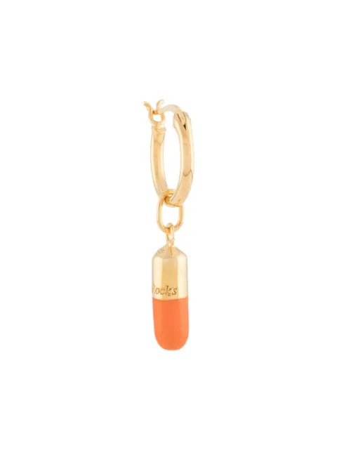 True Rocks two-tone pill hoop earring Gold TRPILLHOOPEARRING