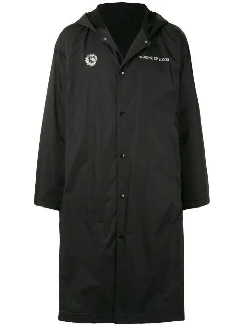 Undercover graphic-print hooded parka Black UCZ43034