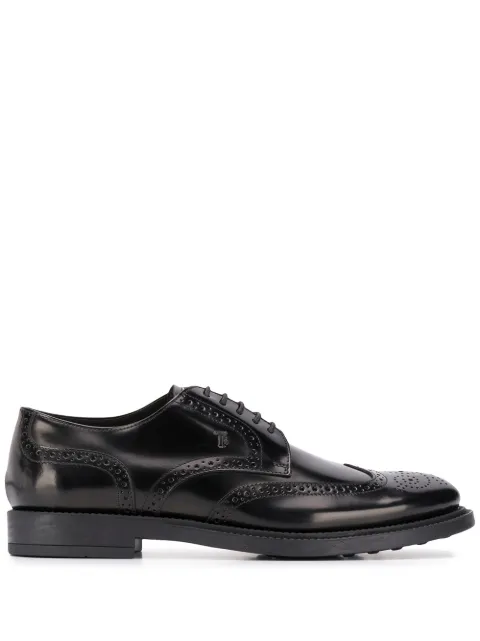 Tod's lace-up high-shine oxford shoes Black XXM62C00C10AKTB999