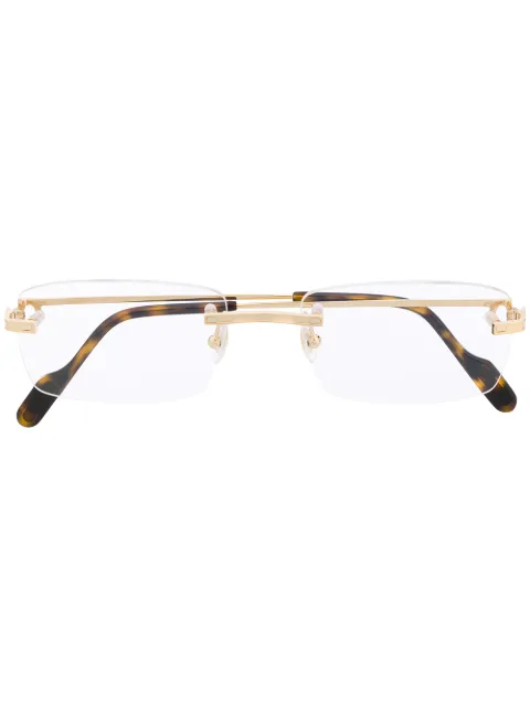 Cartier Eyewear Première de Cartier rectangular-frame glasses White CT0259O