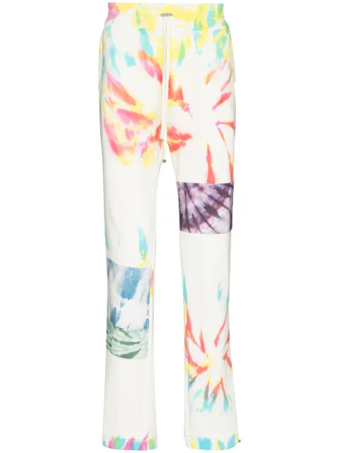 AMIRI tie-dye cotton track pants White MJSP011