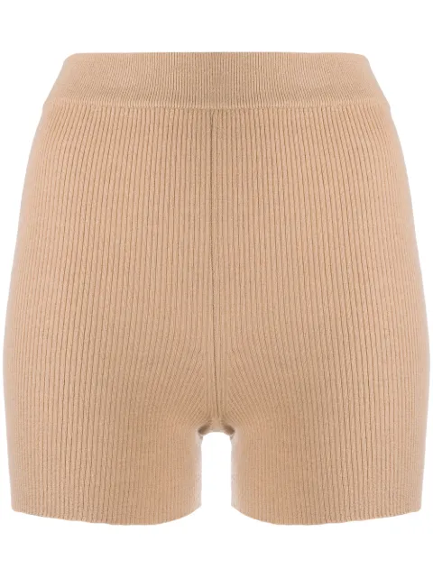 Cashmere In Love Alexa ribbed-knit biker shorts Neutrals ALEXA