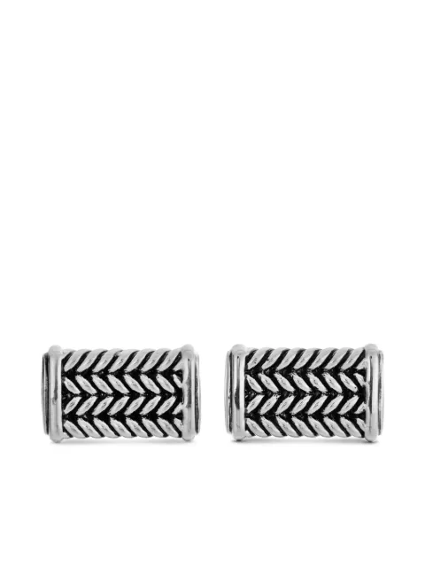 David Yurman sterling silver Chevron cufflinks (22.3mm) Silver C0F237MSS