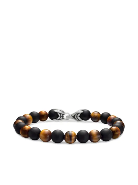 David Yurman sterling silver Spiritual Beads Alternating bracelet (8mm) Silver B25412MSSBTEBO