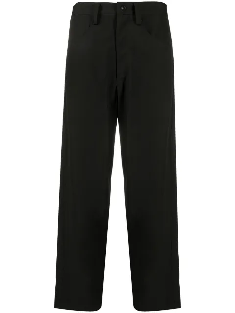 Y's straight-leg trousers Black YRP04100