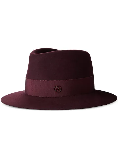 Maison Michel André felt Fedora hat Red 1003081003