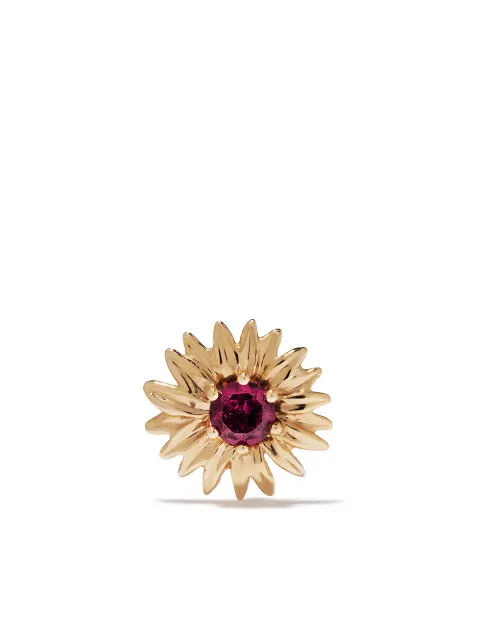 Aurelie Bidermann 18kt yellow gold rhodolite Bouquet sing earring Gold MARBO01UGREYG