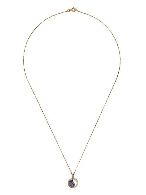 Aurelie Bidermann 18kt yellow gold sapphire Chivor mini medallion necklace Gold CHISA00BSYSCHAIN50