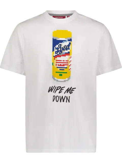 Mostly Heard Rarely Seen 8-Bit Wipes cotton T-shirt White MHEB02BAT20
