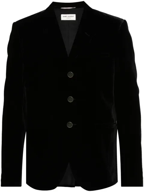 Saint Laurent velour blazer Black 630413Y1B48