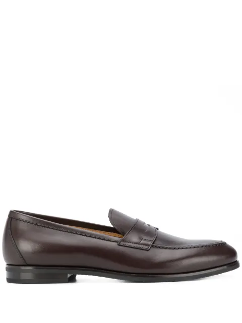 Scarosso Renato almond toe loafers Brown RENATOLOAFBROCALF