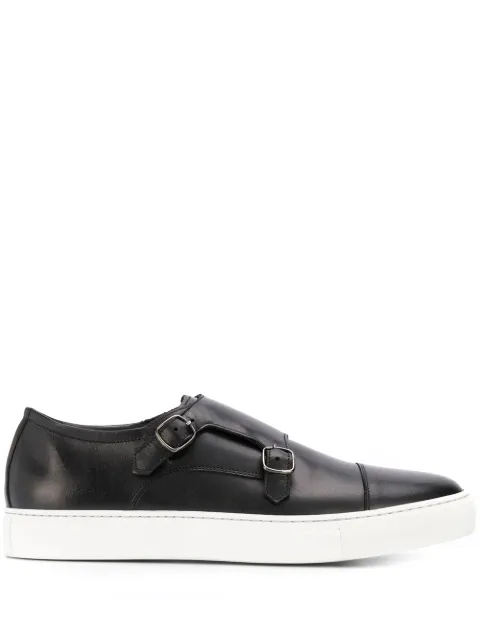 Scarosso Fabio double buckle sneakers Black FABIOSNEABLCCALF