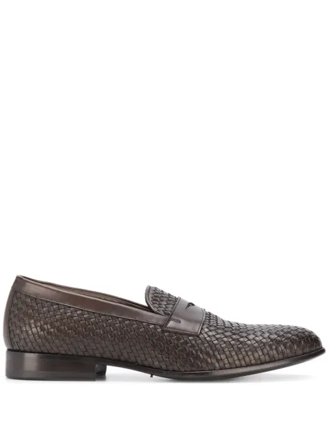 Scarosso Andrea woven loafers Brown ANDREALOAFBRDCALF